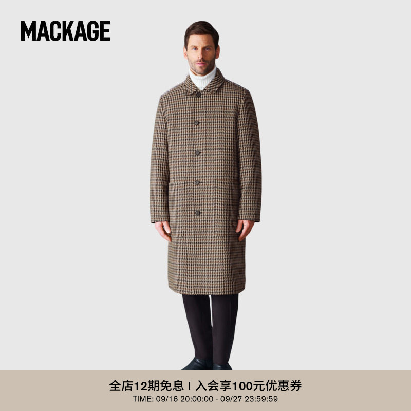 MACKAGE男士 RALPH-HT 双面穿时尚休闲帅气长款大衣