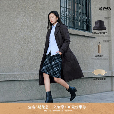 【春夏新品】MACKAGE女士 MAVIS长款绗缝风衣式外套腰带收腰休闲