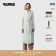 女士 MACKAGE MAI经典 长款 显瘦羊毛毛呢大衣外套 修身 明星同款