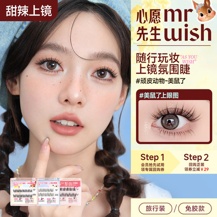 Mr.wish/心愿先生鸟啾啾旅行装假睫毛免卸