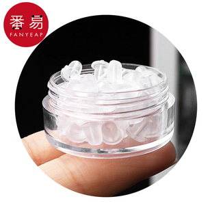 pq801_耳堵耳钉塞防掉硅胶堵头耳帽耳钉后塞胶塞透明合适耳环塞扣
