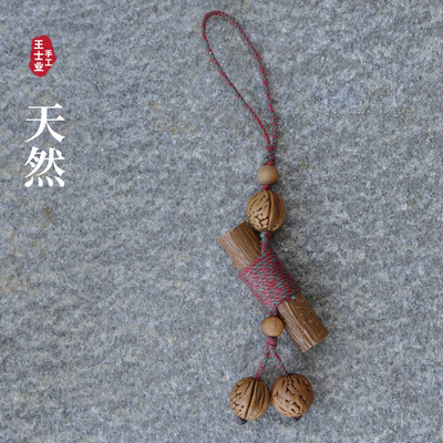 桃木鲜东南枝棍随身携带平安红绳