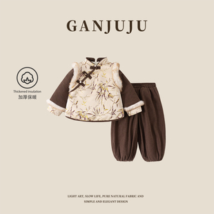 男女童拜年服2025新儿童秋冬款洋气时髦休闲韩版洋气时髦唐装套装