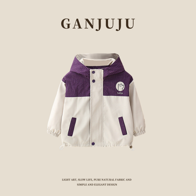 男童春秋款冲锋衣外套