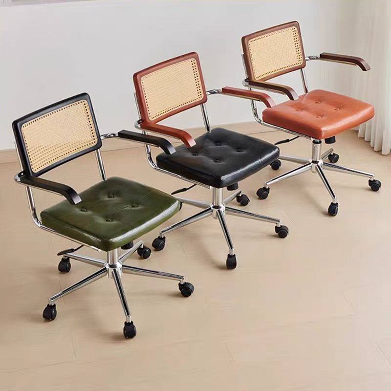 中古电脑椅子滑轮办公椅书房凳子靠背书桌椅卧室化妆凳复古旋转椅,住宅家具,电脑椅,淘宝优惠券,粉丝福利购,淘宝优惠卷