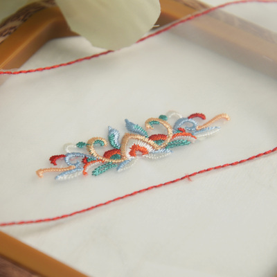 玉猫家娃衣绣花抹胸裁片裙头diy