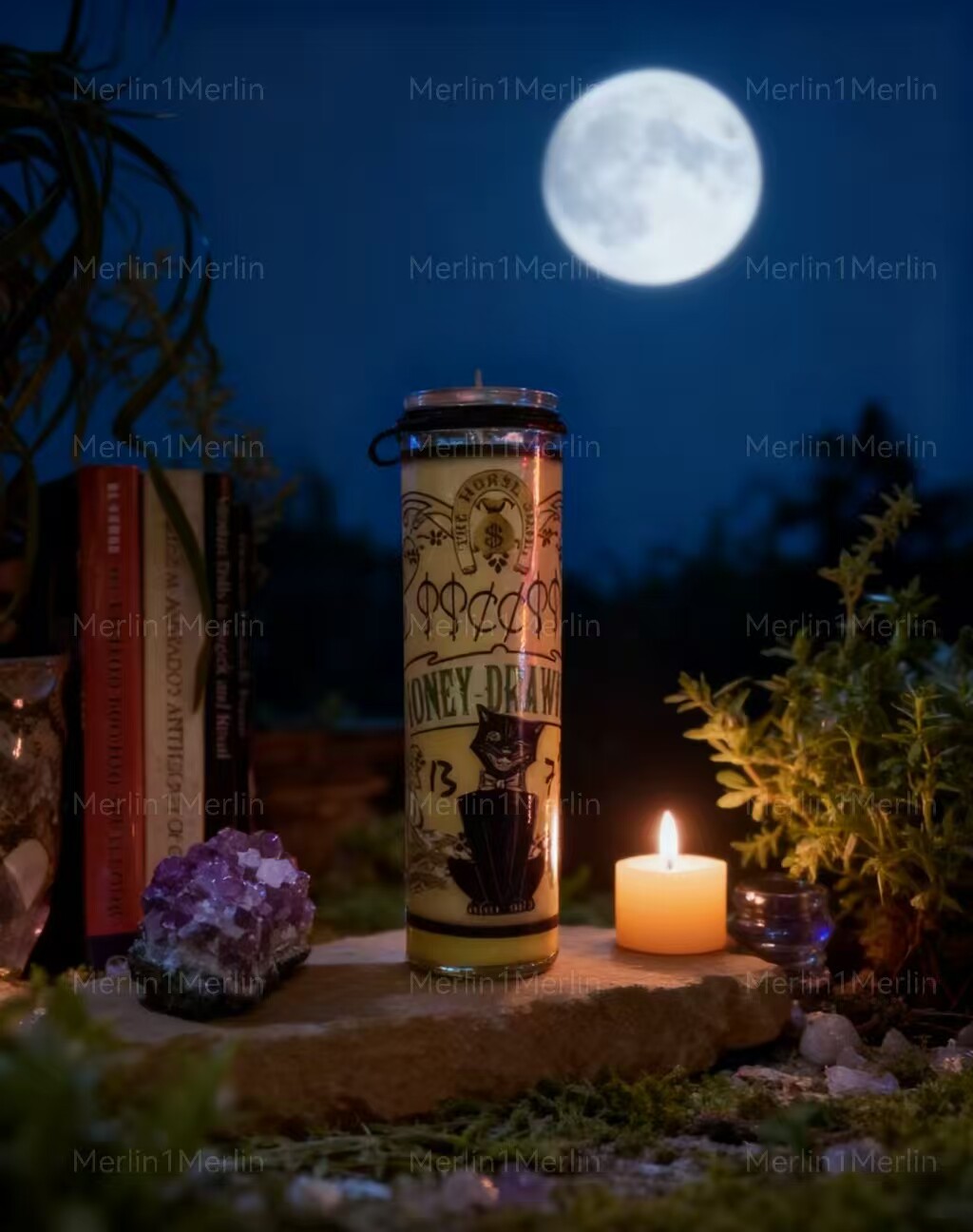VD Black Cat Series Herbal Scented Candles for Indoor and Home Use