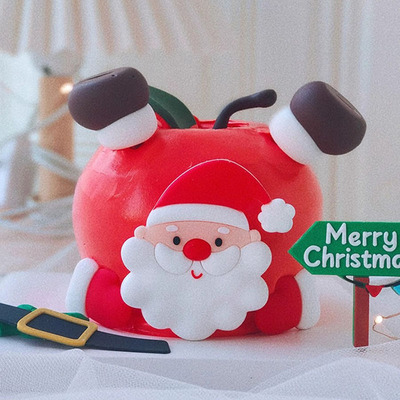 圣诞老人头手脚分开皮带烘焙摆件