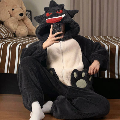 男款连体睡衣耿鬼青少年家居服