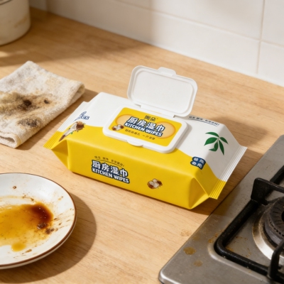 厨房湿巾去油去污强力去油污