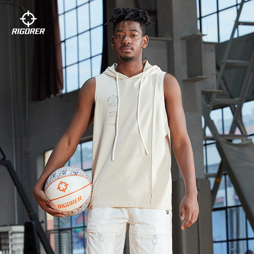 准者运动连帽男女无袖背心
