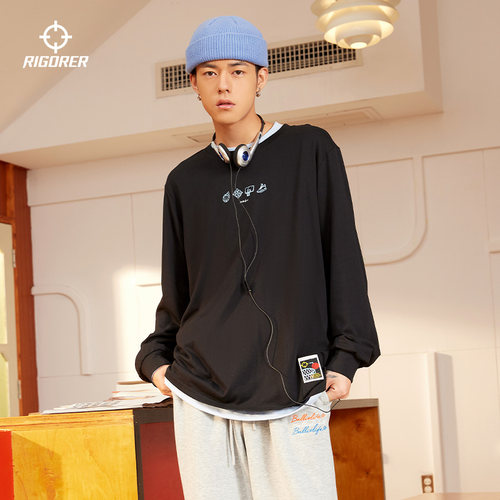 准者圆领长袖T恤休闲卫衣