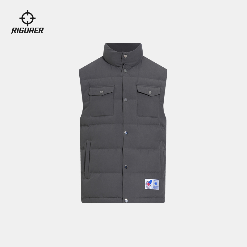 准者羽绒背心立领马甲外套