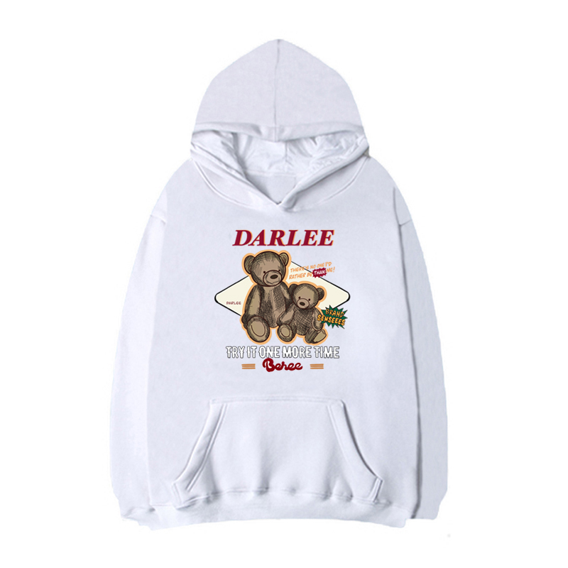 darlee原宿系港风2021秋季可爱新款卡通印花套头连帽卫衣舒适潮流_虎窝淘