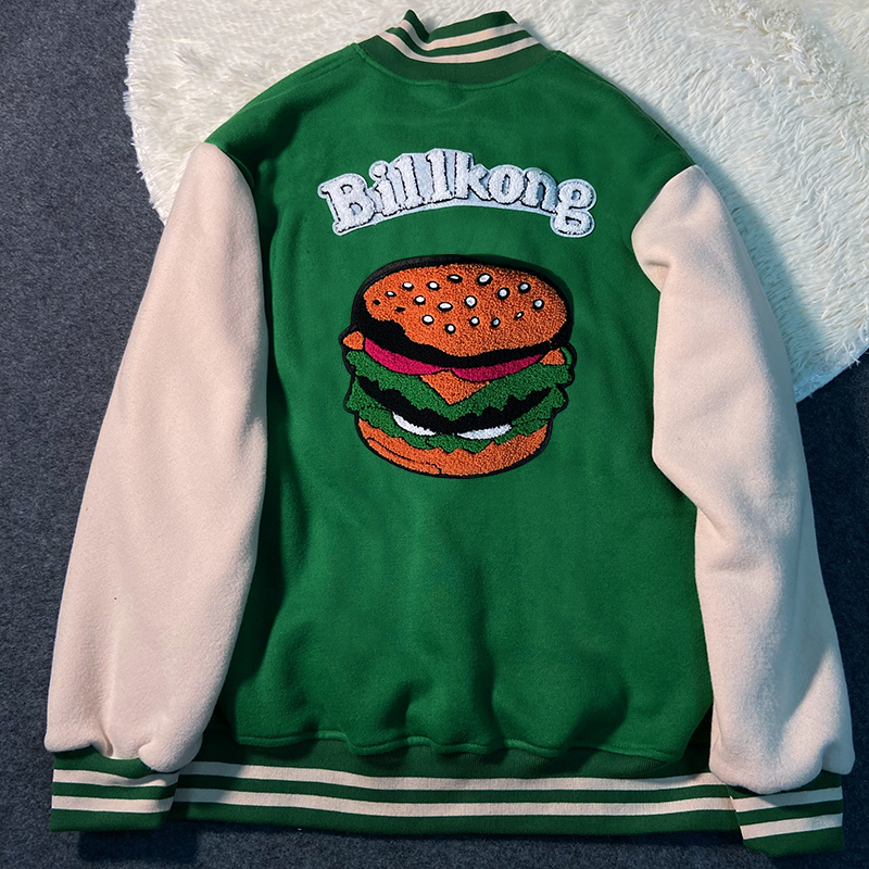 darlee棒球服外套2021秋冬季新款美式复古加厚夹克上衣ins潮牌