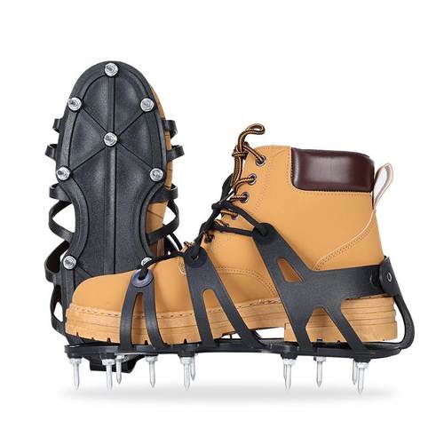 水泥自流平施工钉鞋一体式钉鞋穿戴方便结实耐用草坪通气鞋松土鞋