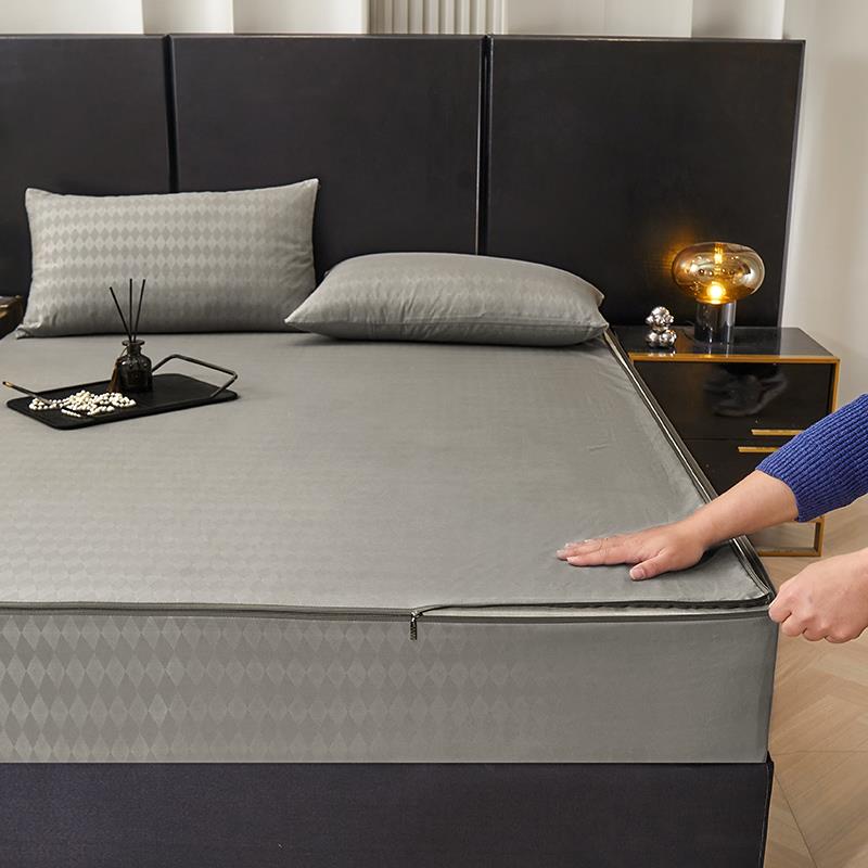 六面全包床笠防螨单件床罩拉链式床垫套席梦思保护套防尘罩可定制