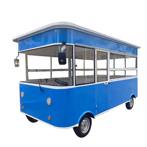 电动四轮餐车摆摊小吃车多功能餐车景区夜市摆摊车