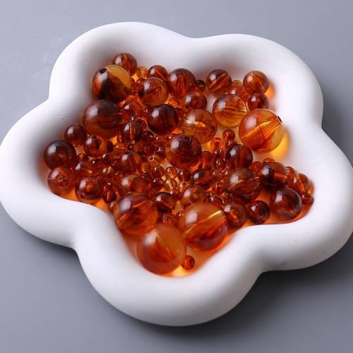 亚克力6-20MM琥珀色光珠