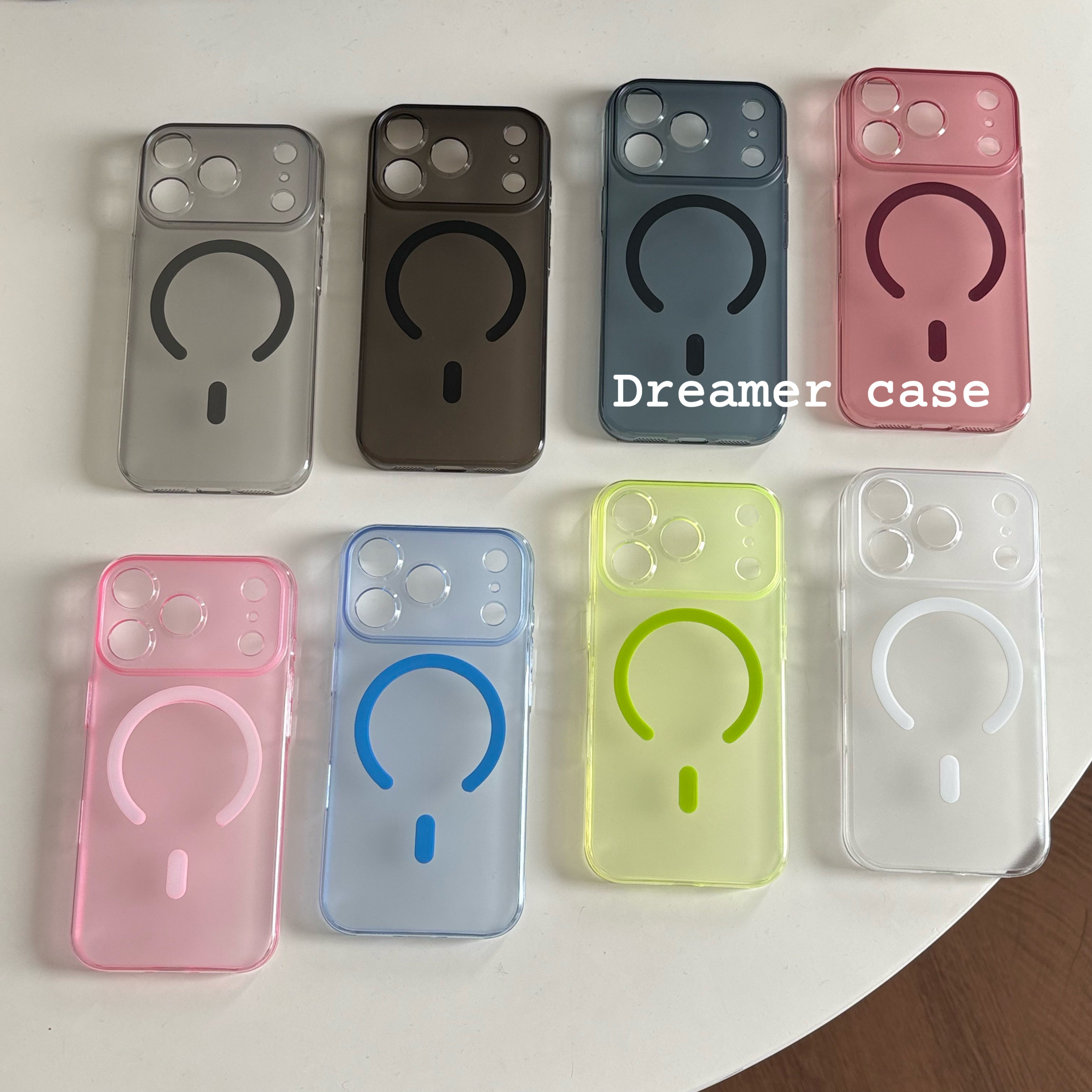 Dreamer｜磨砂冰雾多巴胺磁吸手机壳适用苹果18pro Max/17pro亚克力全包iPhone16pro/15pro超薄14防摔保护套图片