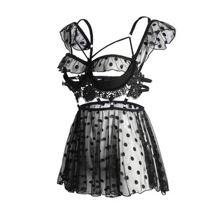 大胸买私房内衣性感睡衣女加大码胖MM200斤火辣睡裙套装