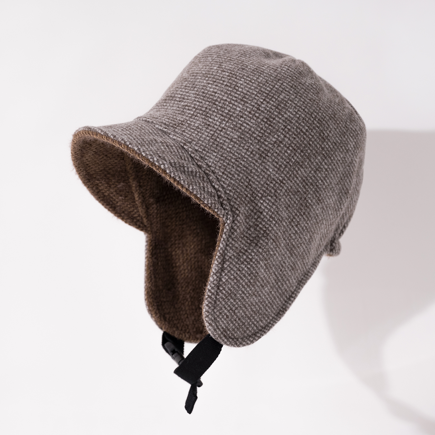 双面戴加深帽顶秋冬护耳帽女