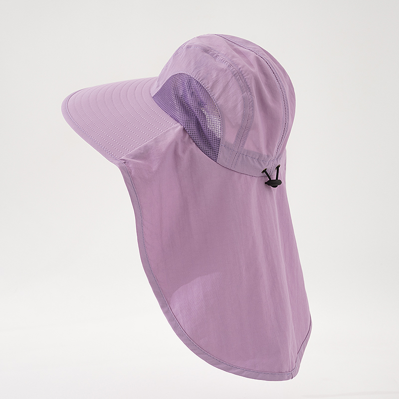 大檐遮脸护脖遮阳帽男女通用不翻