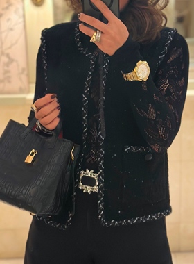 INTERDEE法式经典小香风马甲652058