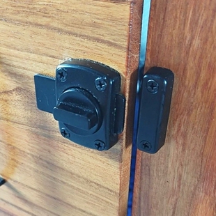 明装玻璃门插销锁木门门扣隔断门锁扣厕所门旋转卧室门窗户卡扣