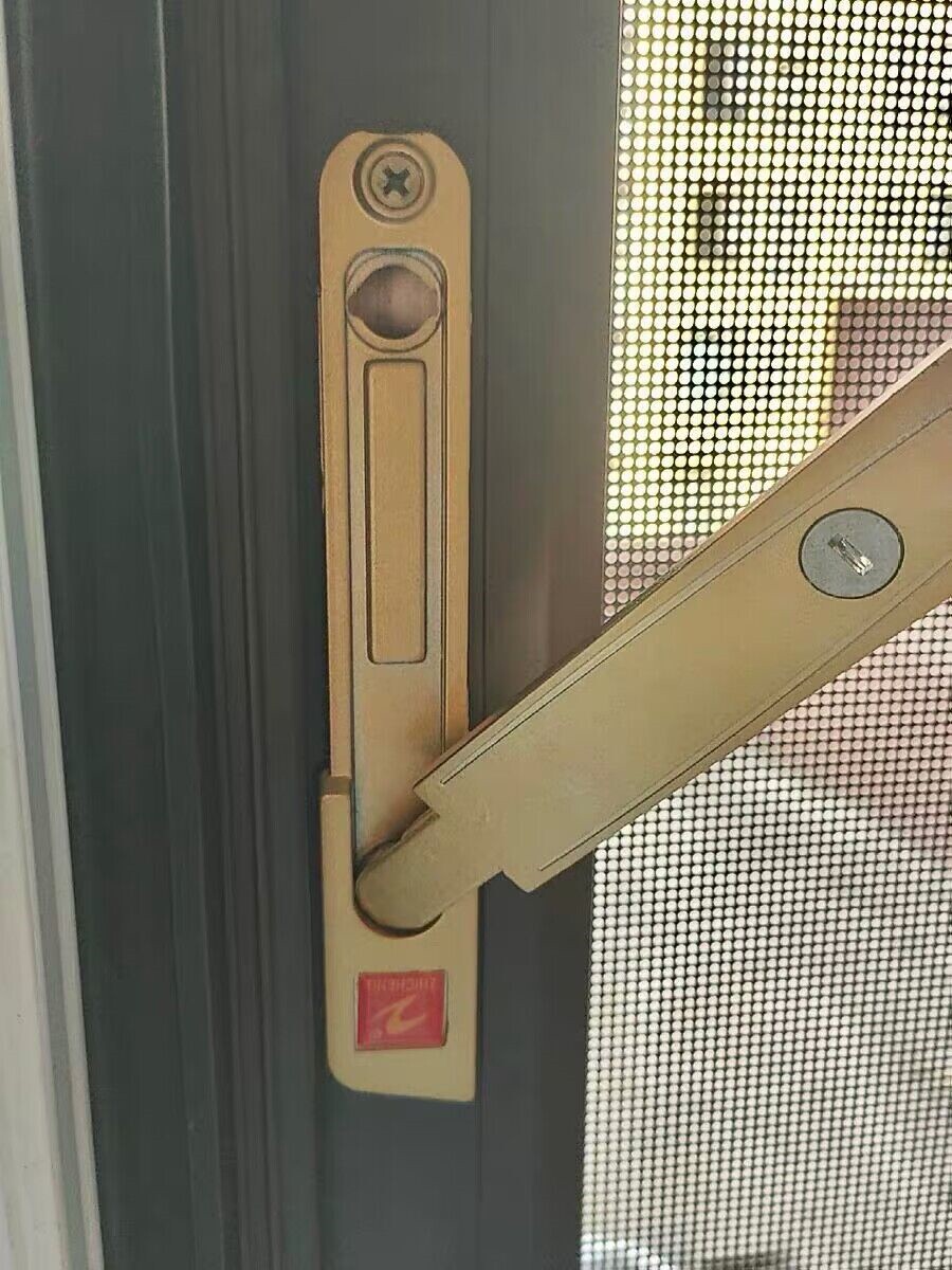 折叠锁防盗纱窗老式带钥匙窗配件拉手防护金刚网纱窗锁把手纱窗锁