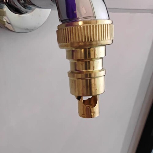 卡扣接口进水管防脱落全铜水嘴止逆阀4分配件通用出水嘴转接头
