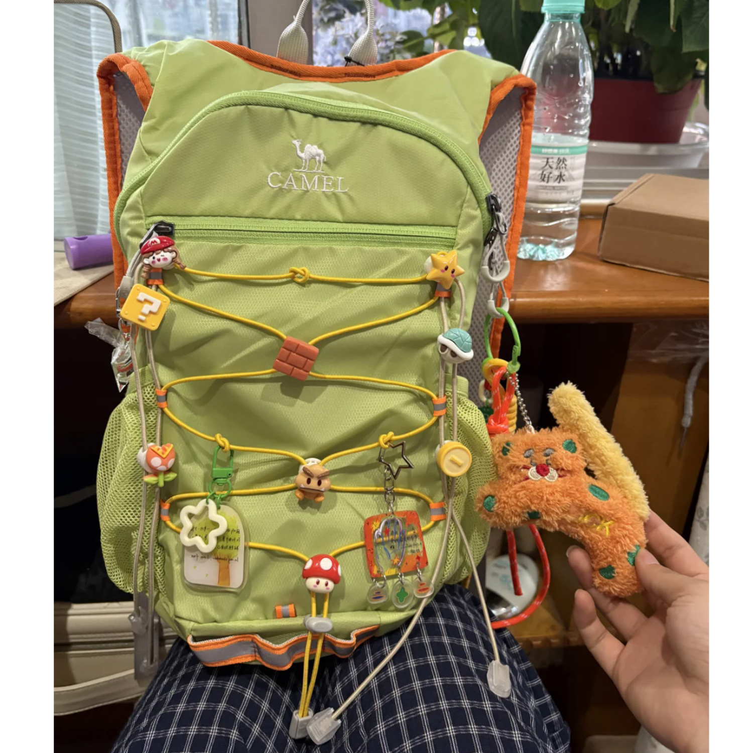 登山包改造扩展背包空间改装卡通配件弹簧固定扣弹力松紧绳挂件扣