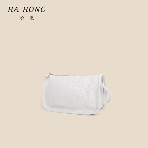 小众设计高级软皮单肩斜挎迷你简约时尚百搭真皮小方包23044