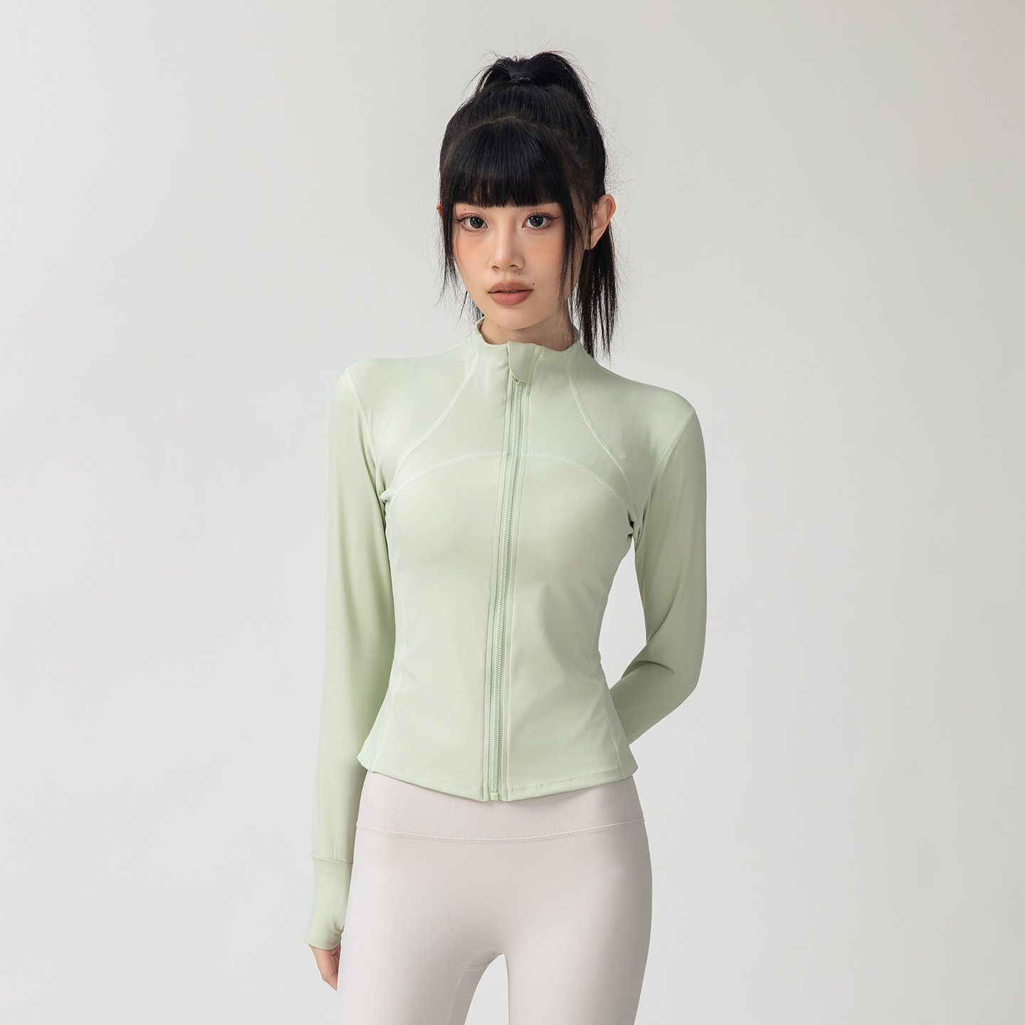 瑜伽外套女2026新款透气普拉提健身服高级感显瘦立领训练运动上衣,运动/瑜伽/健身/球迷用品,瑜伽外套,淘宝优惠券,粉丝福利购,淘宝优惠卷