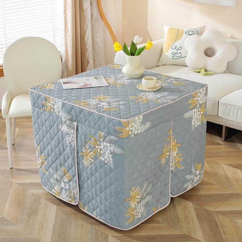 新款烤火罩套加厚电炉罩长方形茶几电暖炉套定制取暖罩子棉套桌布