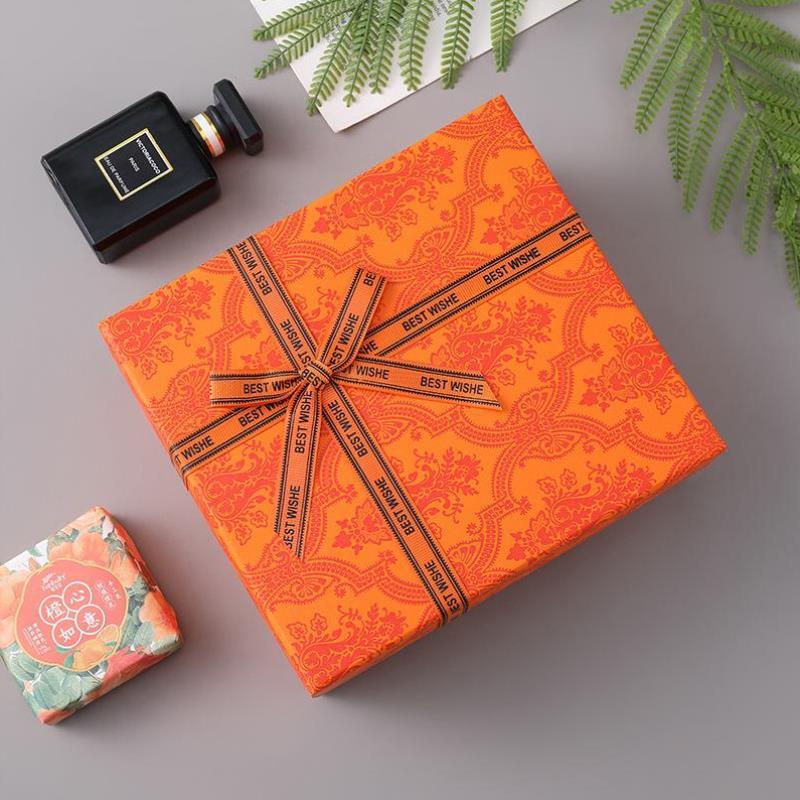 红色复古蝴蝶结生日礼盒伴手礼长方形礼物盒睡衣香水礼品盒包装盒