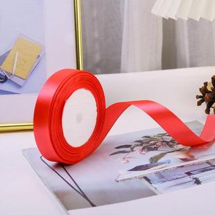 红丝带缎带结婚捆被子蛋糕礼盒乔迁礼盒包装喜糖装饰红色绸带