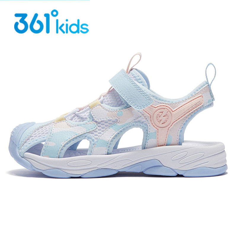 361童鞋女童凉鞋儿童包头凉鞋夏季新款小女孩防滑软底沙滩鞋