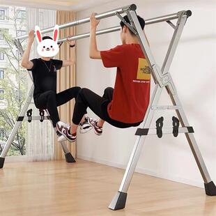 折叠晾衣架室内家用阳台落地卧室不锈钢伸缩晾衣杆晒被子神器凉挂
