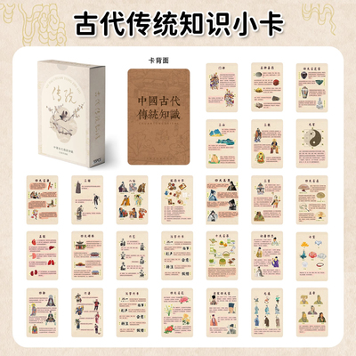 古代传统知识学习卡片科普历史