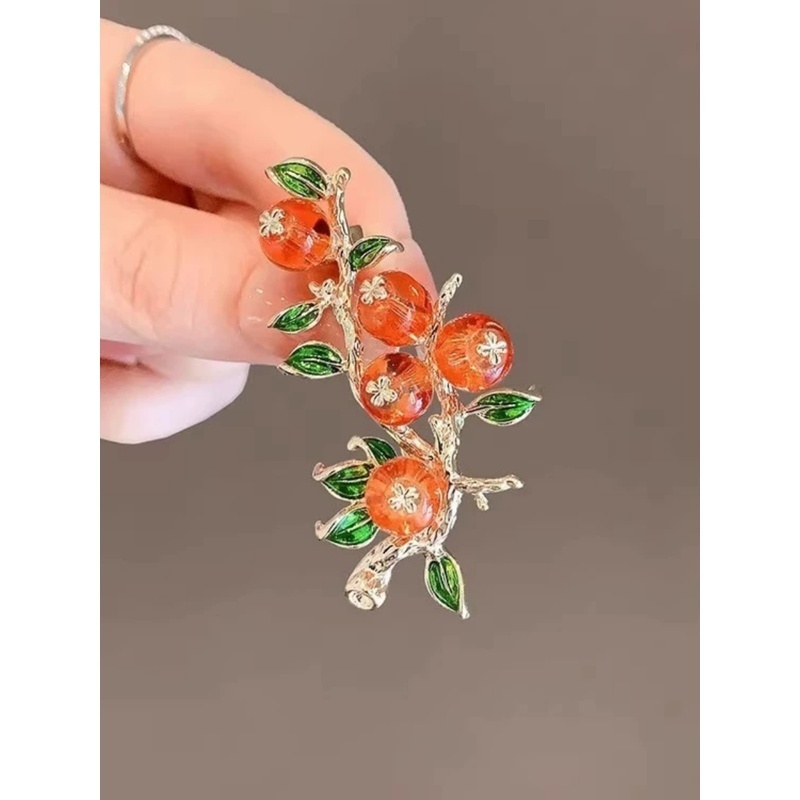 【一折专区】奥特莱斯清仓柿柿如意胸针outlets女配饰|金属结构件