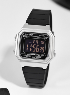 casio卡西欧手表男复古小方块学生运动手表W-217HM-7B海外直邮