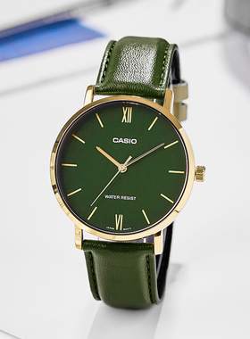 卡西欧手表男简约时尚石英手表MTP-VT01L-3B海外直邮