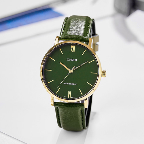 卡西欧手表男简约时尚石英手表MTP-VT01L-3B海外直邮