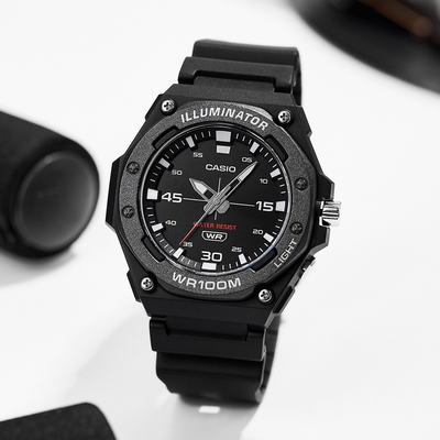 卡西欧手表男运动手表指针户外电子表学生手表海外直邮