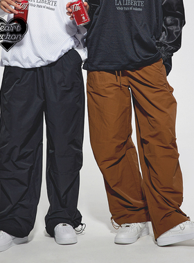 HEARTBECKON原创品牌登山机能分割褶皱美式INF百搭男女款休闲长裤