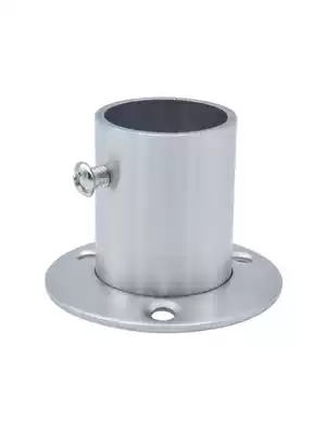 Peiqing drying telescopic rod flange seat high foot fixed support wardrobe hanging rod base stainless steel clothing support