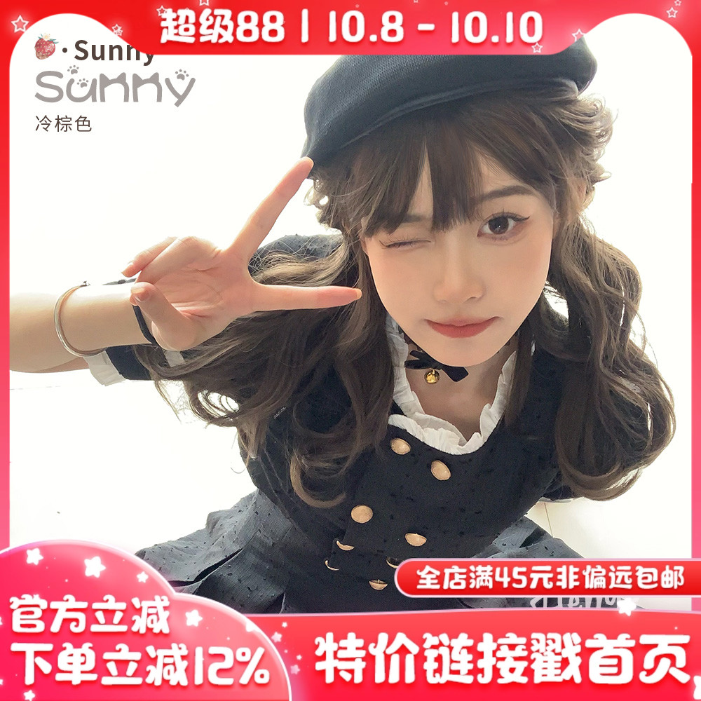 哼唧假发日常波浪卷Lolita假发