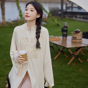 七月夕原创汉服 玉壶 改良新中式外套凉感冰丝国风防晒服女长款夏