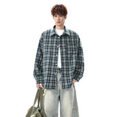 格子衬衫 YUXIAN余闲0123start第四十九天男装 阿茶与阿古港风大码